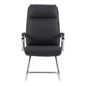 Office chair Siquel I Pu in black color 58x62x105cm