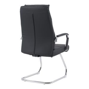 Office chair Siquel I Pu in black color 58x62x105cm