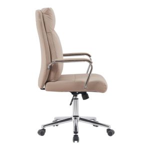 Siquel Pu office chair in cappuccino color