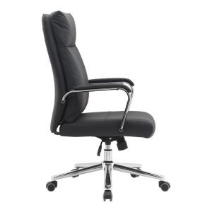 Siquel Pu office chair in black color