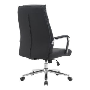 Siquel Pu office chair in black color