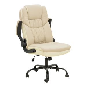 Stellar office chair made of Pu in beige-ecru shade 70x77x110-119cm