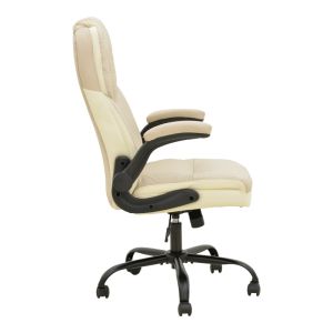 Stellar office chair made of Pu in beige-ecru shade 70x77x110-119cm