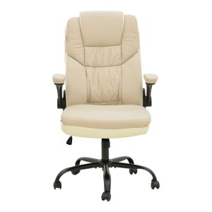 Stellar office chair made of Pu in beige-ecru shade 70x77x110-119cm