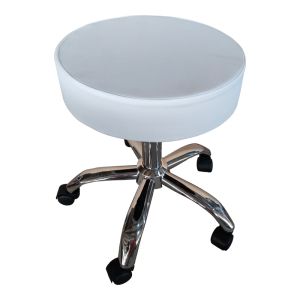 Tebere Pu office chair on casters in white, 35x35x45-57 cm