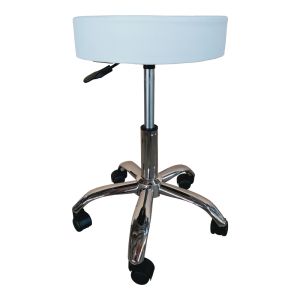 Tebere Pu office chair on casters in white, 35x35x45-57 cm