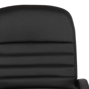 Office chair Theoni Hm1189,01 black eco leather 55x65x100hcm