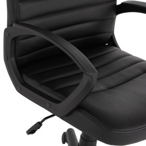 Office chair Theoni Hm1189,01 black eco leather 55x65x100hcm