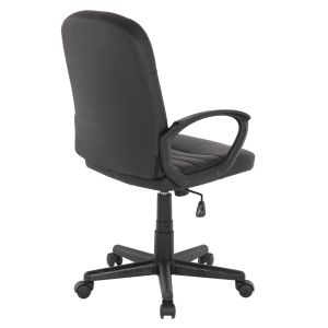 Office chair Theoni Hm1189,01 black eco leather 55x65x100hcm
