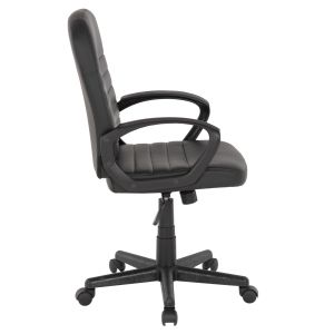 Office chair Theoni Hm1189,01 black eco leather 55x65x100hcm