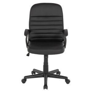 Office chair Theoni Hm1189,01 black eco leather 55x65x100hcm
