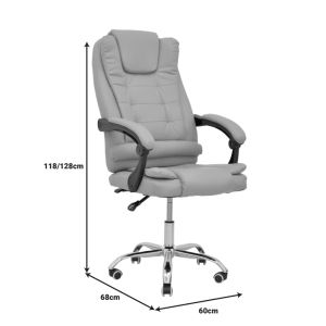 Офис стол Toronsi бежов Pu 60x68x128cm