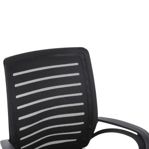 Office chair Trail, black mesh, chrome metal legs 64x55x98.5cm HM1192