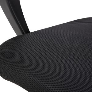 Office chair Trail, black mesh, chrome metal legs 64x55x98.5cm HM1192