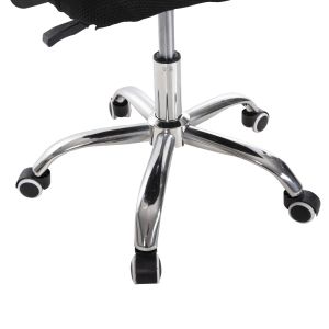 Office chair Trail, black mesh, chrome metal legs 64x55x98.5cm HM1192