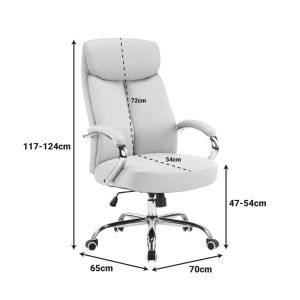 Office chair Venza black, Pu 70x65x117-124 cm