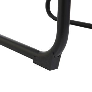 Vindor office chair, cream fabric, with black metal leg 65x68.5x79.5cm