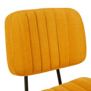 Офис стол Warra плат в жълт нюанс 50x52x76-86см