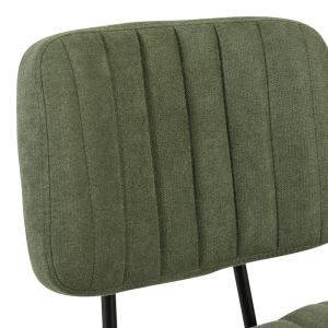 Офис стол Warra плат в маслинено зелен нюанс 50x52x76-86см