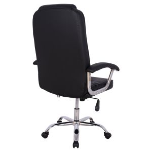 Офис стол еко кожа Hm1112 с хромирана основа 63x67x113cm