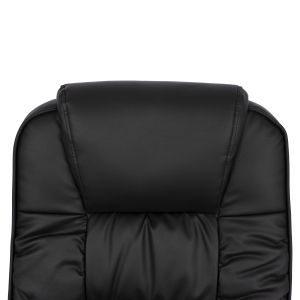 Офис стол еко кожа Hm1112 с хромирана основа 63x67x113cm