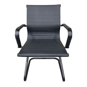 ОФИС СТОЛ ЗА ГОСТИ VALTER, ЧЕРЕН, PU, 55.5X48X88 СМ