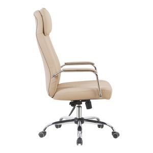 Офис стол за мениджър Morales Pu Cappuccino 60x70x118-124см