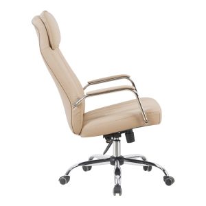 Офис стол за мениджър Morales Pu Cappuccino 60x70x118-124см
