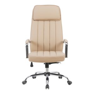 Офис стол за мениджър Morales Pu Cappuccino 60x70x118-124см