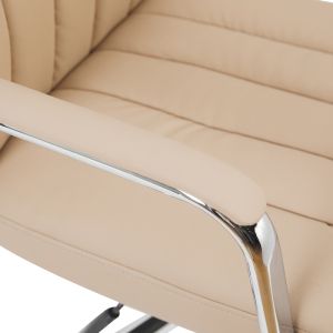 Офис стол за мениджър Morales Pu Cappuccino 60x70x118-124см