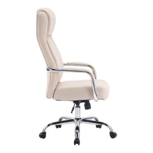 Office chair for managers Rianda beige, Pu 70x6x116-124 cm