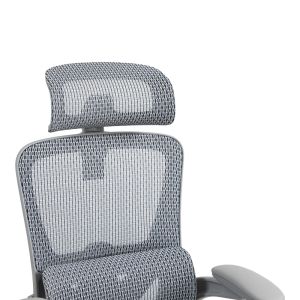 Office manager chair Zenyk mesh in black and white color 63x70x126cm