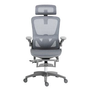 Office manager chair Zenyk mesh in black and white color 63x70x126cm