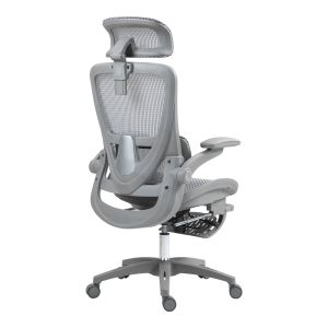 Office manager chair Zenyk mesh in black and white color 63x70x126cm