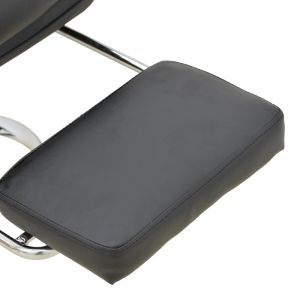 Office chair with footrest Zanci black Pu 70x66x112-120cm