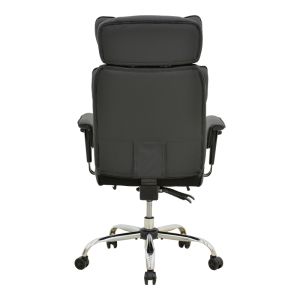Office chair with footrest Zanci black Pu 70x66x112-120cm