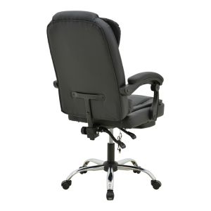 ОФИС СТОЛ С ПОСТАВКА ЗА КРАКА И МАСАЖЕН МЕХАНИЗЪМ VOLTER PU ЧЕРЕН 62X70X110СМ