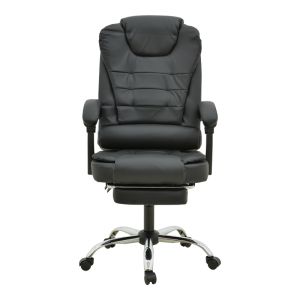 ОФИС СТОЛ С ПОСТАВКА ЗА КРАКА И МАСАЖЕН МЕХАНИЗЪМ VOLTER PU ЧЕРЕН 62X70X110СМ