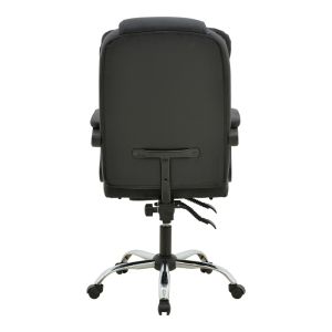 ОФИС СТОЛ С ПОСТАВКА ЗА КРАКА И МАСАЖЕН МЕХАНИЗЪМ VOLTER PU ЧЕРЕН 62X70X110СМ