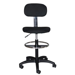 Office chair with stool, black 45x42x132cm HM1043,01