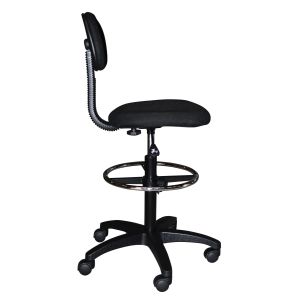 Office chair with stool, black 45x42x132cm HM1043,01