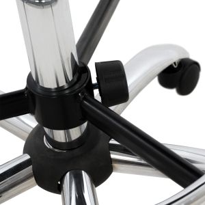 Office chair with stool, black 56.5x60x(114-136)cm HM1042.01
