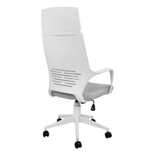Office chair gray and white frame 64x61x126cm Hm1054,21