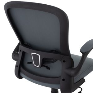 Office chair, black frame, gray mesh, 60x56x105cm Fb91178,10
