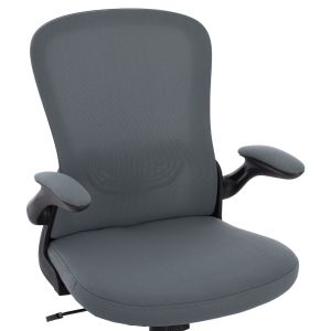 Office chair, black frame, gray mesh, 60x56x105cm Fb91178,10