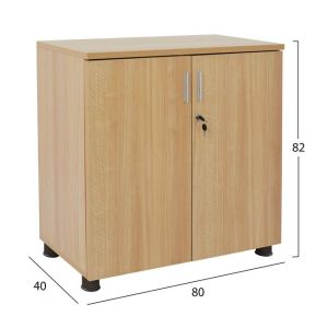 Office cabinet in beech 80x40x82cm Hm2053,11