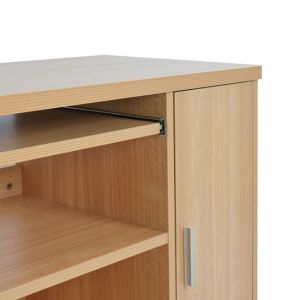 Office cabinet in oak color 80x40x118cm Hm2051,11