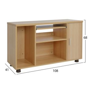 Office cabinet in oak color 80x40x118cm Hm2051,11