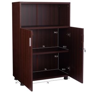 Office cabinet wine 80x38x118.5cm Hm2058.12