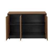 Офис шкаф оскар меламин в нюанс орех-въглен 120x40x80см